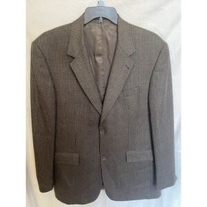 RBM Collection 42L Sport Coat 100% Wool ‎ Brown 2 Button
